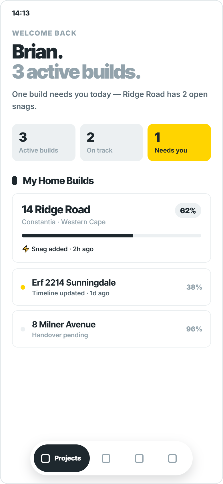 Subby dashboard
