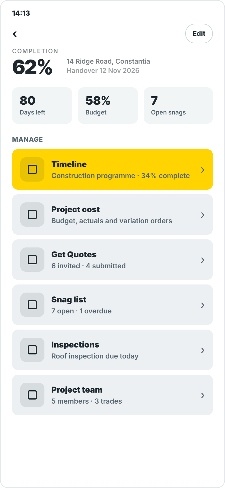 Project detail